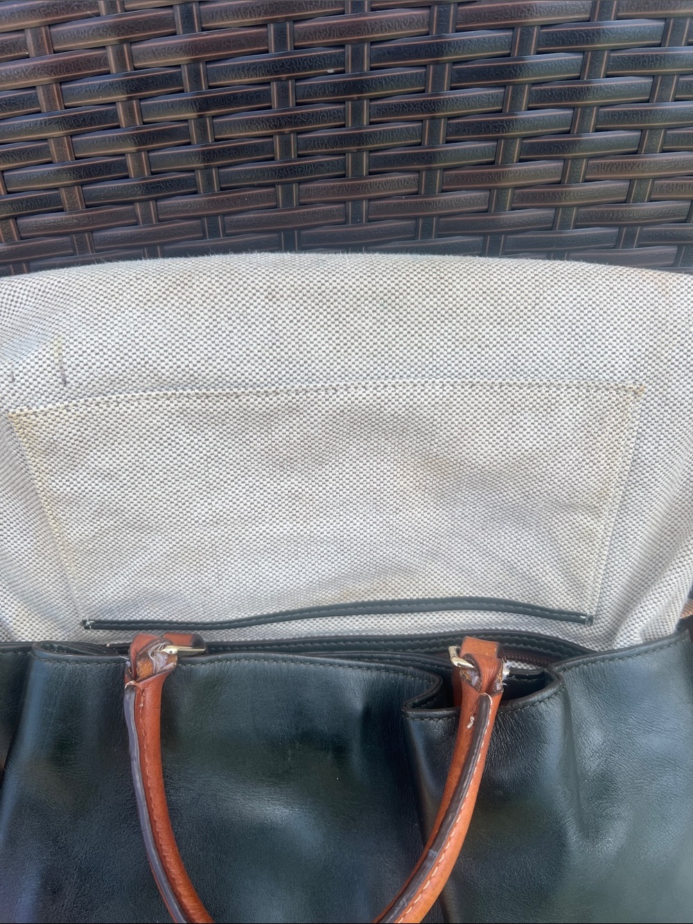 Dooney & Bourke City Large Barlow Satchel - Dark Forest Green - Picture 7 of 16